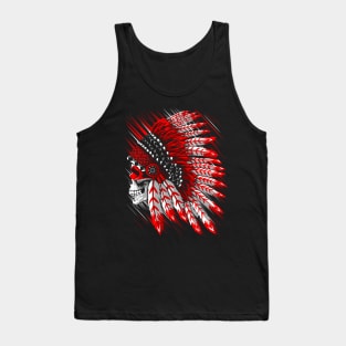 Indian Chief Skull Tank Top